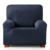 Funda de sillón elástica azul 80 - 130 cm
