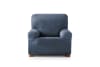 Funda de sillón elástica azul 80 - 130 cm
