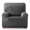 Funda de sillón elástica gris oscuro 80 - 130 cm