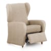 Funda de sillón relax elástica beige 60 - 85 cm