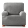 Funda de sillón elástica gris claro 80 - 130 cm