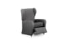 Funda de sillón relax elástica gris oscuro 60 - 85 cm