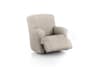Housse de fauteuil relax XL extensible écru 60 - 110 cm