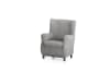 Housse de fauteuil oreiller gris clair 70 - 100 cm