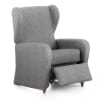 Zucchi Copripoltrona Zapping Elasticizzato Grigio - Adatto Da 60 A 100 Cm, Copricuscino Incluso, OEKO-TEX