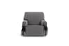 Funda de sillón con lazos gris oscuro 80 - 120 cm