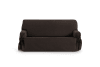 Funda de sofá dos plazas con lazos marrón 140 - 180 cm