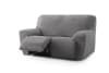 Funda de sofá 2 plazas relax elástica gris oscuro 150 - 200