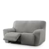 Funda de sofá 3 plazas relax elástica gris claro 200 - 260