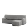 Funda sofá chaise longue elástica derecha b/c gris claro 250 - 360 cm