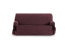 Funda de sofá dos plazas con lazos burdeos 140 - 180 cm