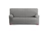 Funda de sofá 3 plazas elástica gris claro 180-260 cm