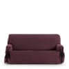 Housse de canapé 3 places avec des rubans Bordeaux 180 - 230 cm