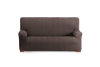 Housse de canapé 4 places extensible marron 210 - 290 cm