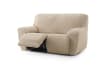 Housse de canapé 3 places relax extensible beige 200 - 260 cm