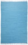 Handgewebter, wendbarer Baumwollteppich - Turquoise - 60x120 cm