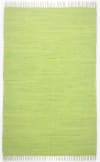 Tappeto reversibile in cotone intrecciato a mano - verde - 90x160 cm
