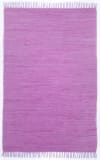 Alfombra reversible de algodón tejida a mano - violeta - 60x120 cm