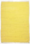 Alfombra reversible de algodón tejida a mano - amarillo - 60x120 cm