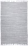 Tappeto reversibile in cotone intrecciato a mano - grigio - 90x160 cm