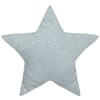 Coussin enfant étoile motifs métallisés Bleu Gris 40x40