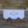 Mantovana Giroletto Greenland Home Coastal Seashell | Trapuntata Con Ricamo Di Conchiglie | 100% Cotone | Matrimoniale 99x190 Cm + Gonna 45,7 Cm