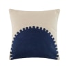 Paoletti Palmeria Trapunted Duvet Cover, Poliestere, Navy, 260 x 220 cm