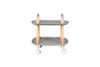 Mesa de servicio de madera gris