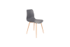 Stuhl aus Polypropylen, grau
