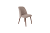 Stuhl aus Stoff, beige