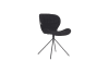Stuhl aus Stoff, schwarz