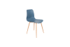 Stuhl aus Polypropylen, blau
