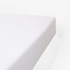 Drap housse flanelle en Molleton Blanc 180x200 cm
