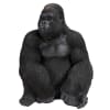 Deko Figur Gorilla in schwarz