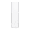 Armoire 1 porte façade tiroir blanc
