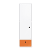 Armoire 1 porte façade tiroir orange