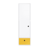 Armoire 1 porte façade tiroir jaune