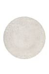 Alfombra tejida redonda 100% material reciclado beige claro 80cm