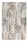 Tappeto design originale sfumature di grigio e mattone 200x290