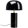 Lampe en acier noir