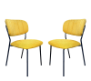2 sillas de comedor tela amarilla