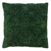 Housse de coussin vert en coton-45x45 cm avec motif fleuri