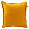 Coussin - jaune en velours 45x45 cm uni