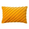 Coussin - jaune en velours 40x60 cm uni
