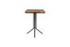 Table de bar carrée en bois beige