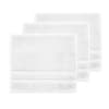 Lot de 3 serviettes invité 600 g/m² blanc 30x50 cm