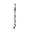 Guirnalda decorativo plumas sueltas plata Alt. 145 cm