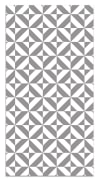 Alfombra vinílica geometría gris 100x140 cm