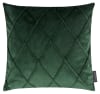 Housses de coussin velours relief pli cousu vert 40x40-Lot de 2