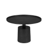 Table basse ronde en métal D60cm noir